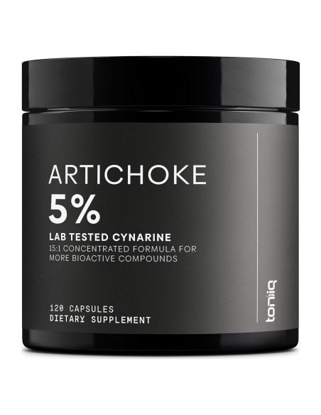 Extracto de Alcachofa Toniiq 15:1 120 Cápsulas Veganas 5% Cinarina