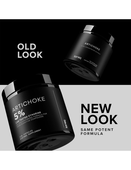 Extracto de Alcachofa Toniiq 15:1 120 Cápsulas Veganas 5% Cinarina