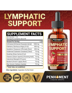 Gotas Drenaje Linfático Penhoment 60 ml - 60 Días - Herbales 2