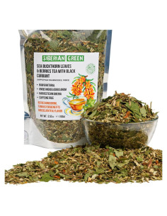 Té de Espino Cerval de Mar Verde Siberiano 100g con Grosella Negra