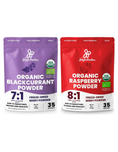Paquete de Polvo Orgánico de Grosella Negra y Frambuesa 142g - Jungle Powders