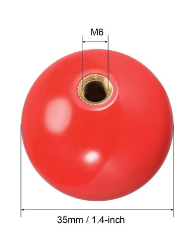 Joystick Bola Superior uxcell 35mm Repuesto para Arcade 2Pcs