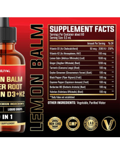 Tinctura de Melisa 10en1 Milivol 3300mg 60 Porciones 2