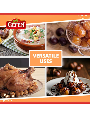 Castañas Peladas y Asadas Orgánicas Gefen 85g - Paquete de 12