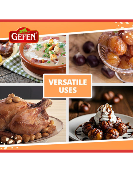 Castañas Peladas y Asadas Orgánicas Gefen 85g - Paquete de 12