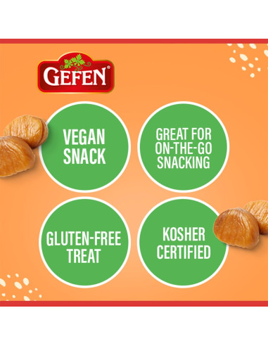 Castañas Peladas y Asadas Orgánicas Gefen 85g - Paquete de 12