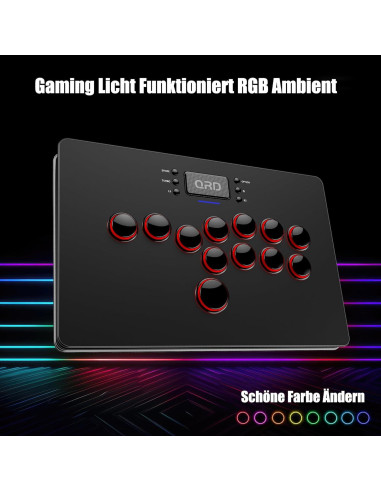 Controlador Arcade Inalámbrico QRD Maestro S3 para Consolas