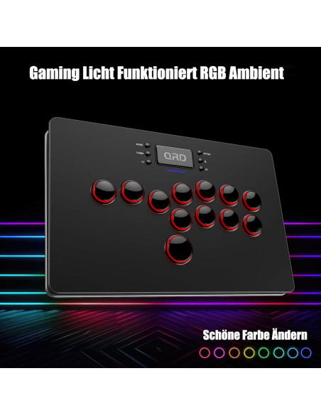 Controlador Arcade Inalámbrico QRD Maestro S3 para Consolas