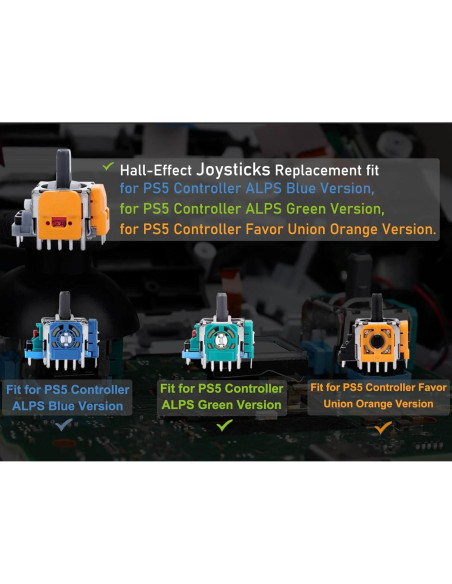 Joystick de Efecto Hall Ikpek para Controlador PS5 - 4 Piezas
