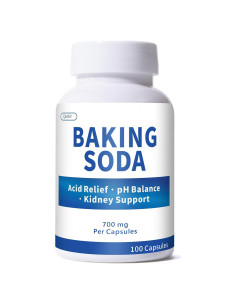 Cápsulas de Bicarbonato de Sodio Qubit 700mg - 100 Unidades