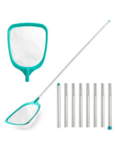 Skimmer de piscina Loiyadn con red de malla fina 203.2 cm