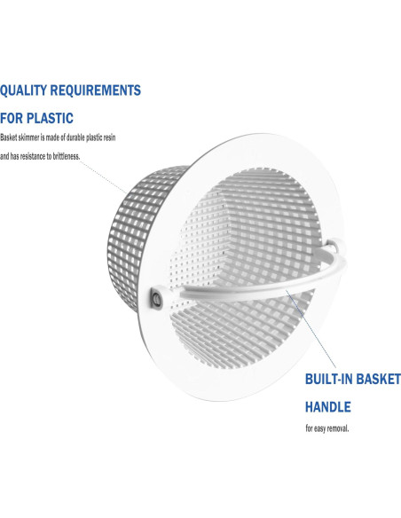 Cestas de Skimmer de Pared para Piscina JODDMTTY - Paquete de 2