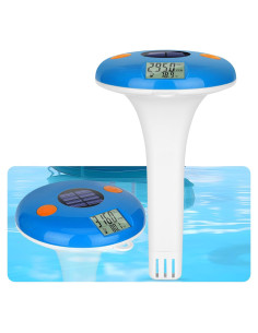 Probador de Sal YINMIK Flotante para Piscinas - Medidor Digital de Salinidad y Temperatura IPX8