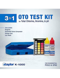 Kit de Prueba de Agua Taylor K-1000 para Piscinas y Spas 2