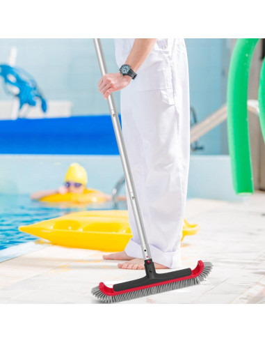Cepillo de piscina Poolvio con palo ajustable 3.05 m