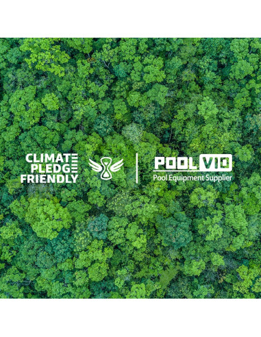 Cepillo de piscina Poolvio con palo ajustable 3.05 m