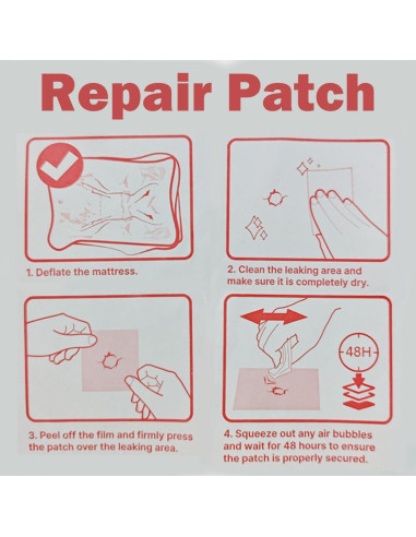 Kit de Reparación Inflable TPU YEFEI - 20 Piezas, 4 Tamaños