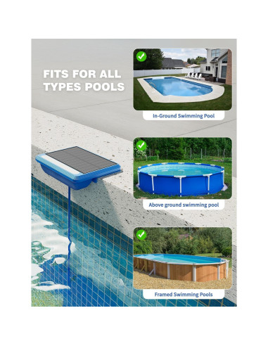 Luces LED Solares para Piscina MOFOYEAH 4 Paquetes IP68 16 Colores