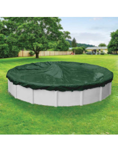 Cubierta de Piscina de Invierno Robelle 28' Alta Resistencia Verde 2