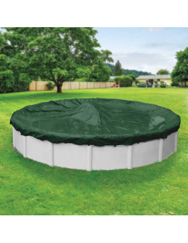Cubierta de Piscina de Invierno Robelle 28' Alta Resistencia Verde