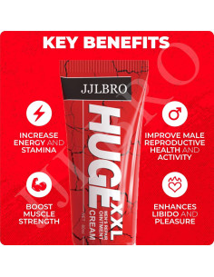 Crema de Aumento Masculina JJLBRO 100ml - Gel de Fuerza Extra 2