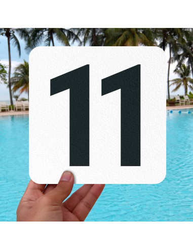 Marcador de Profundidad para Piscina Sigo Signs 15.24x15.24 cm