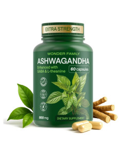 Suplemento de Ashwagandha 800mg WONDER FAMILY - 60 Cápsulas