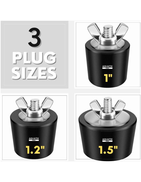 Tapones de Invierno Aquatix Pro para Piscinas - 3 Tamaños