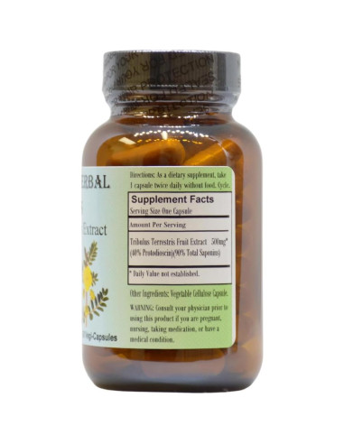 Extracto de Tribulus Terrestris Barlowe's 500mg 60 Cápsulas