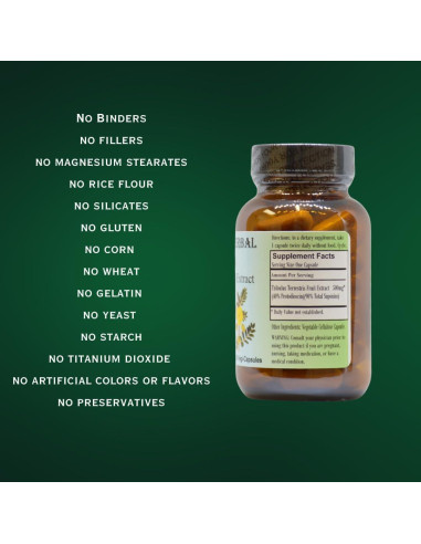 Extracto de Tribulus Terrestris Barlowe's 500mg 60 Cápsulas