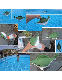 Dispensador de Cloro Flotante XY-WQ Pez Espada para Piscinas 2