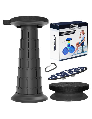 Taburete Plegable ALEVMOOM 2025 con Cojín 51.8 cm 200 kg