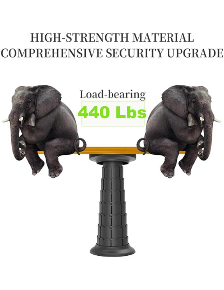 Taburete Plegable ALEVMOOM 2025 con Cojín 51.8 cm 200 kg