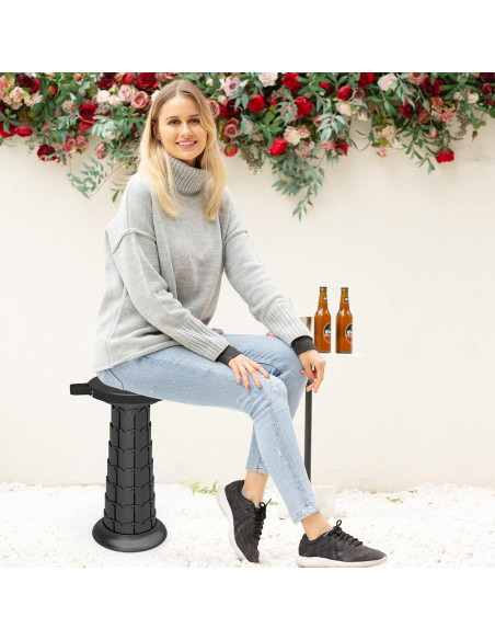 Taburete Plegable ALEVMOOM 2025 con Cojín 51.8 cm 200 kg