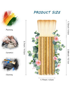 Set de 2 Pinceles Hake Tenare de Bambú para Acuarela 2