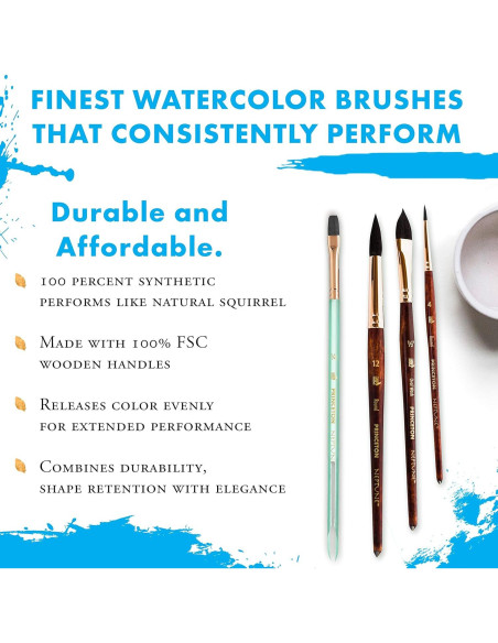 Pincel de Acuarela Sintético Princeton Neptune 4750 2.54 cm