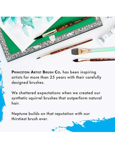 Pincel de Acuarela Sintético Princeton Neptune 4750 2.54 cm