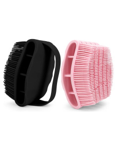Esfregador de Cuerpo de Silicona Tuzuxcux 2 Pcs Suave 10x9cm