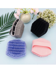 Esfregador de Cuerpo de Silicona Tuzuxcux 2 Pcs Suave 10x9cm 2