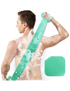 Exfoliante de Espalda Inmorven de Silicona 76 cm Verde 2