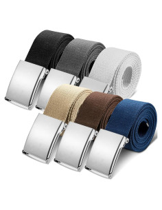 Geyoga 6 Cinturones de Golf Nylon Ajustables 139.7 cm Hombres