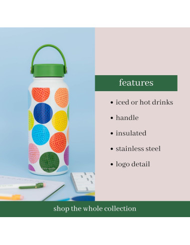 Botella de Agua Acero Inoxidable Kate Spade Mini Golf 975 ml