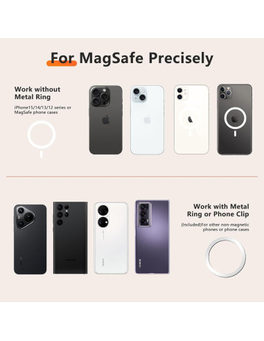 Soporte para Teléfono con Micrófono Magnético Gooseneck Ajustable