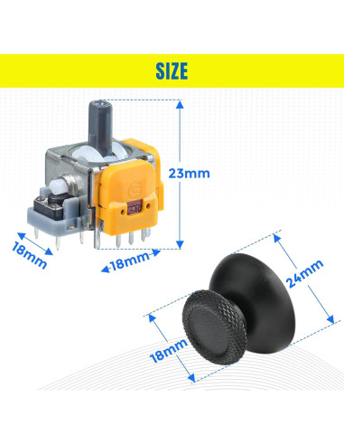 Kits Reemplazo Joysticks Semaiki 4 Pack para Controlador PS5