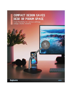 Base de Soporte Universal para Micrófono Angksorm BT01 Metal 2