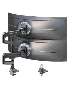 Soporte Doble para Monitor PUTORSEN 17-49" Ajustable Negro
