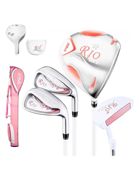 Conjunto de Palos de Golf PGM para Mujeres 4 Piezas Grafito