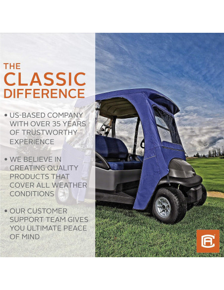 Cubierta para Carro de Golf Classic Accessories Beige 2-Persona