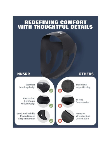 Correa para Barbilla Anti Ronquidos NNSRR CPAP Ajustable