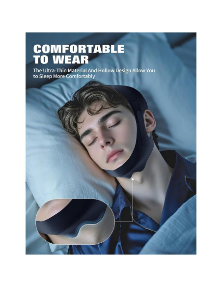 Correa para Barbilla Anti Ronquidos NNSRR CPAP Ajustable